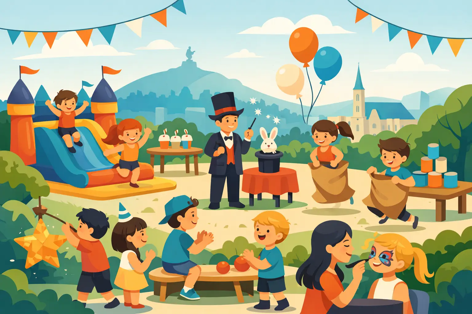 Petrecere copii Cluj care chiar îi ține în priză