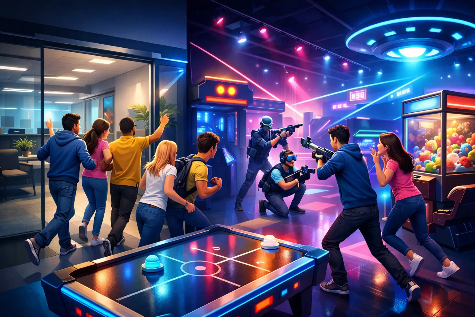 Sala de jocuri arcade Cluj pentru grupuri