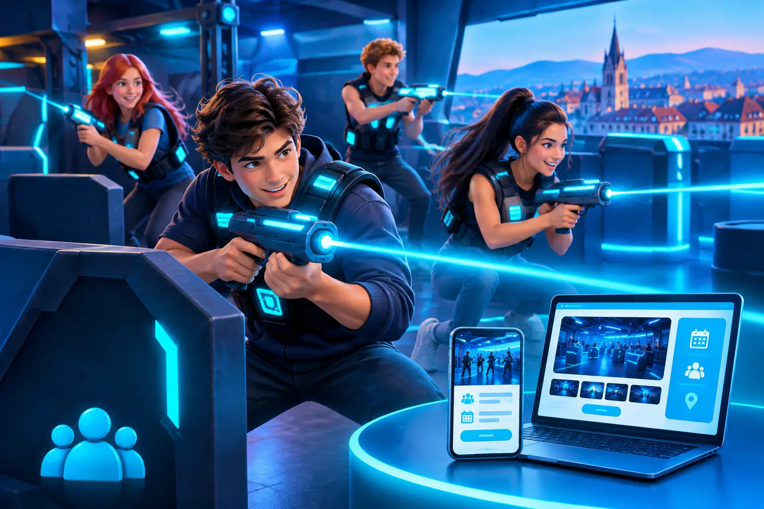 Laser tag în Cluj pentru grupuri care vor acțiune